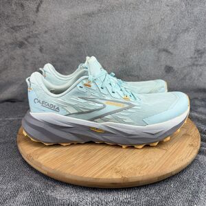 Brooks Cascadia 19 Shoes Womens Size 10 Blue Trail Running Sneakers 1204461B437